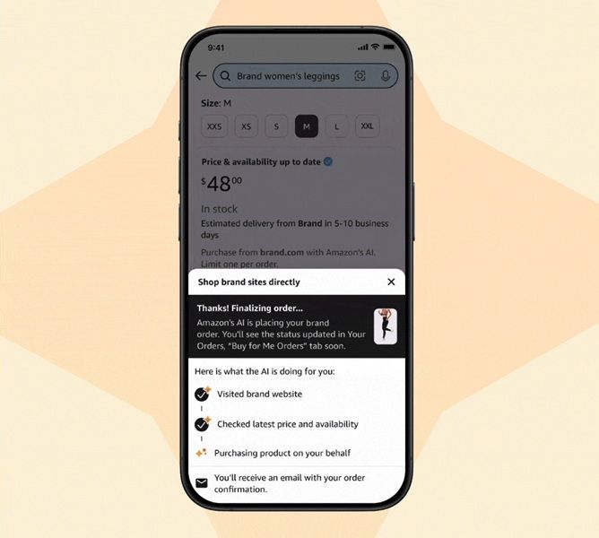 Users can finalize their outside brand store purchase using Amazon's Buy for Me AI and let its agentic capabilities take over.