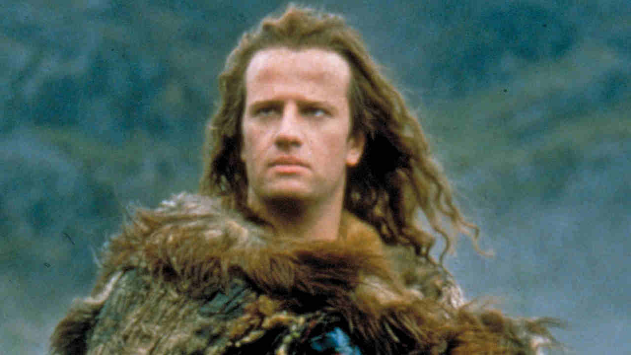 A still from the 1986 movie Highlander featuring Christopher Lambert