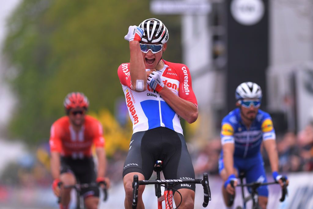 Mathieu van der Poel (Corendon-Circus) wins Brabantse Pijl