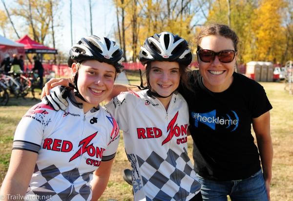 Georgia Gould gives some young racers a few pointers