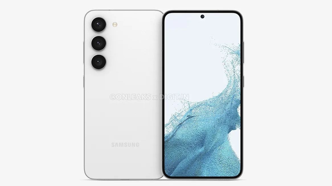 An unofficial render of the Samsung Galaxy S23