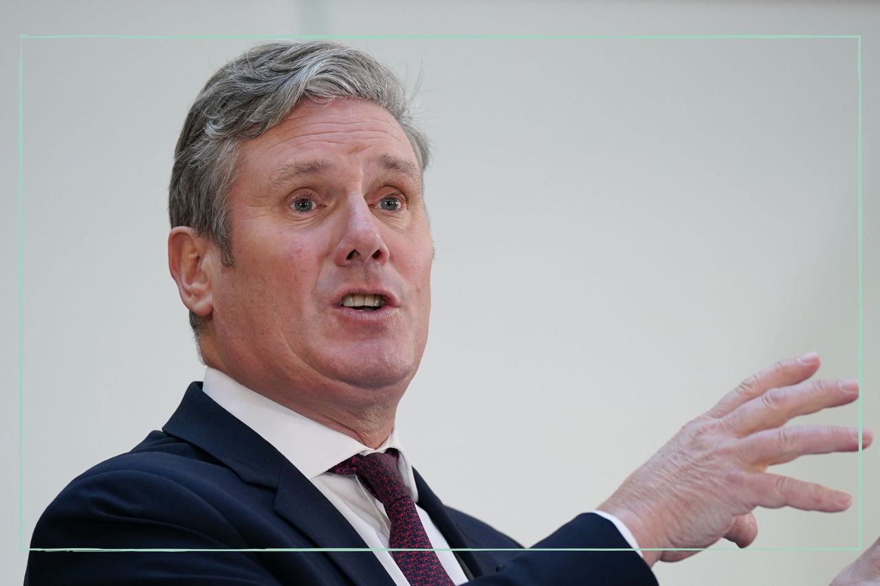 A close up of Sir Keir Starmer giving a speech