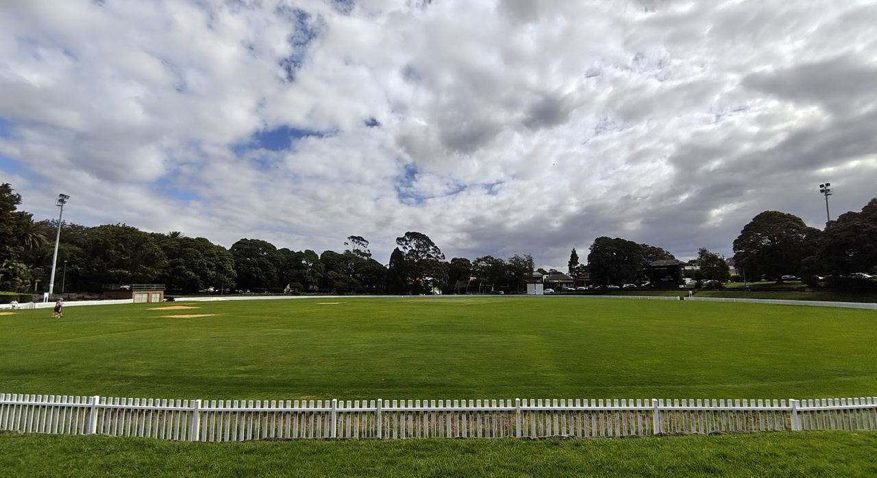 A photo of a cricket and baseball pitch