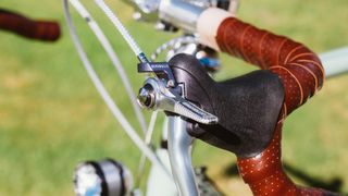 A pair of Gevenalle Audax shifters fitted to a bike