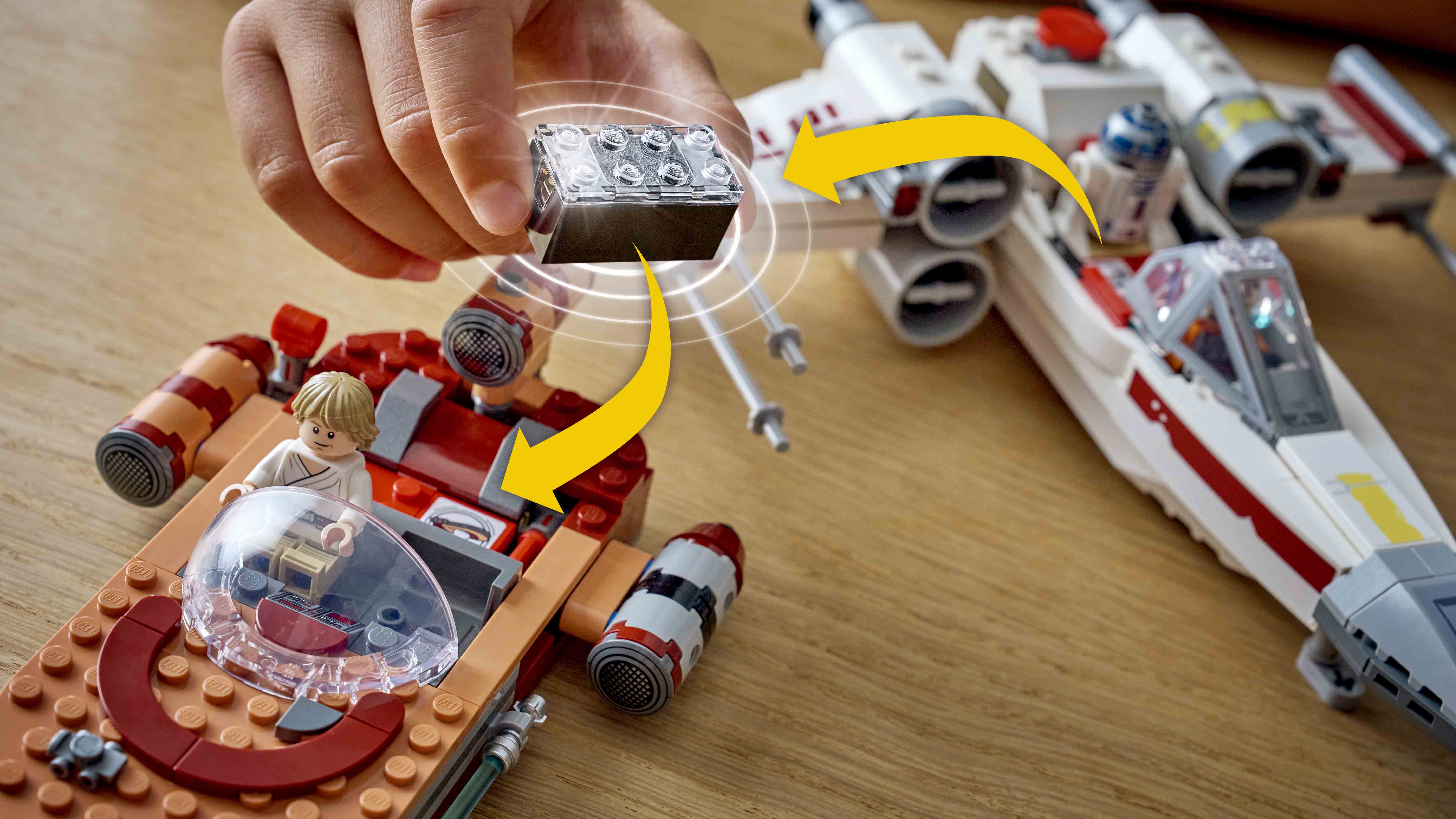 A selection of LEGO Star Wars Smart Brick sets