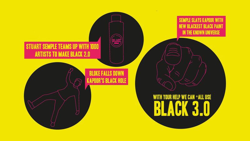 Stuart Semple launches Black 3.0 to obliterate Anish Kapoor's Vantablack