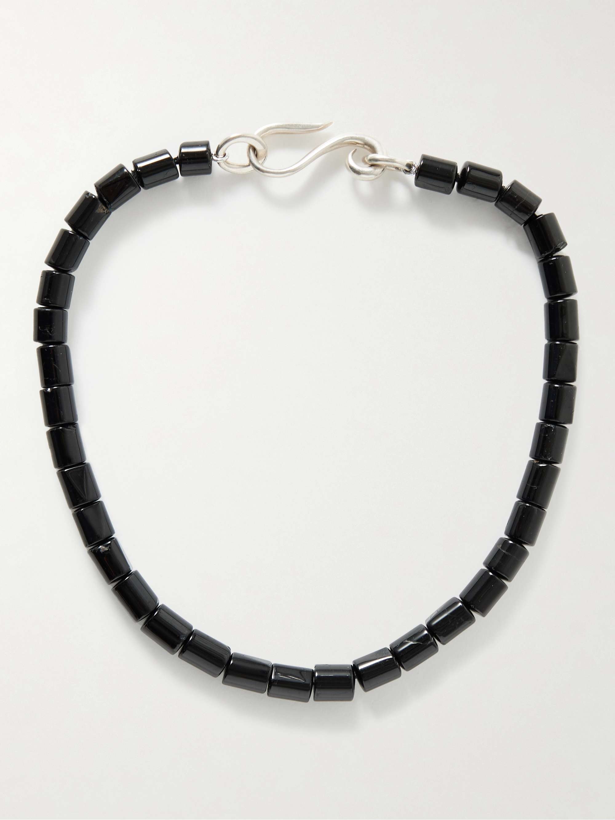 Deco Silver Onyx Choker