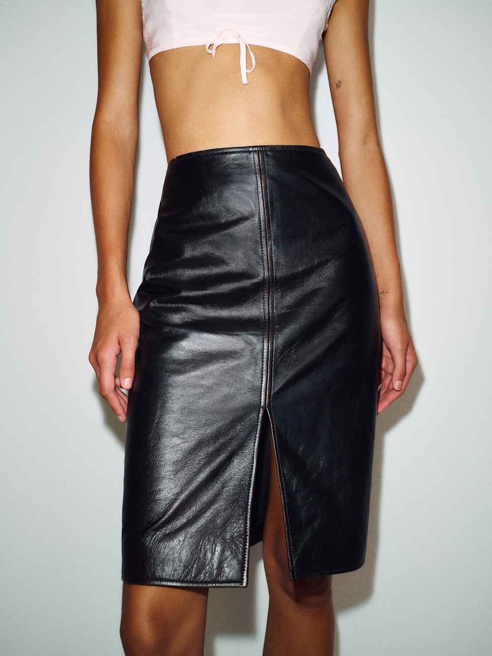 Patti Leather Skirt