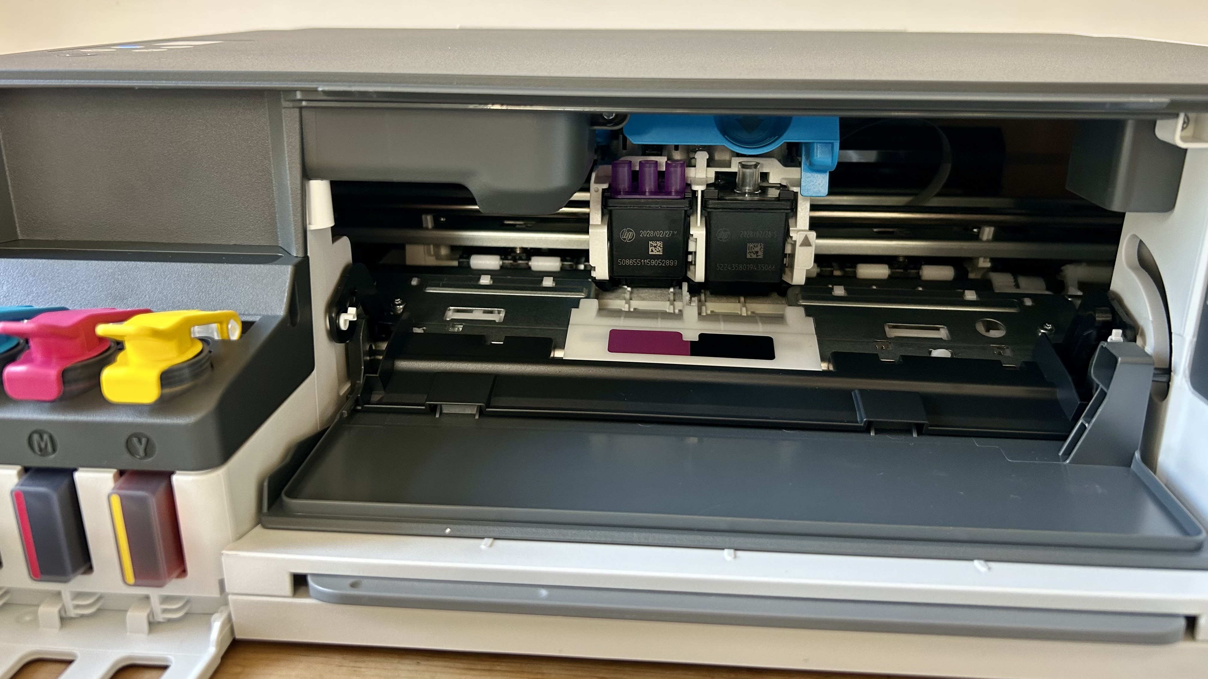 Testing out the HP Smart 210 printer in a home office