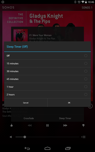 Sonos sleep timer
