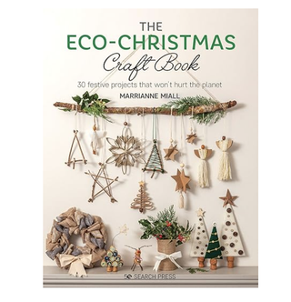 Shot of eco friendly decorations craft book on white background
