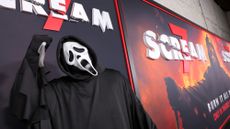 The Ghostface killer is seen at the premiere of &lsquo;Scream 7&rsquo;&nbsp;in Los Angeles. 