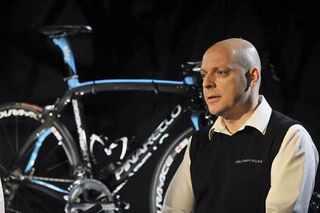 Team Sky manager David Brailsford at Thursday's press conference about signing Bradley Wiggins.