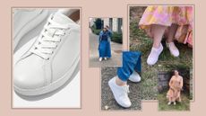 white trainers