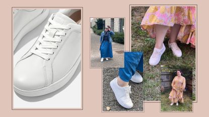 white trainers