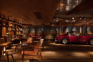 The Library, a car collection show space and lounge by A Work of Substance