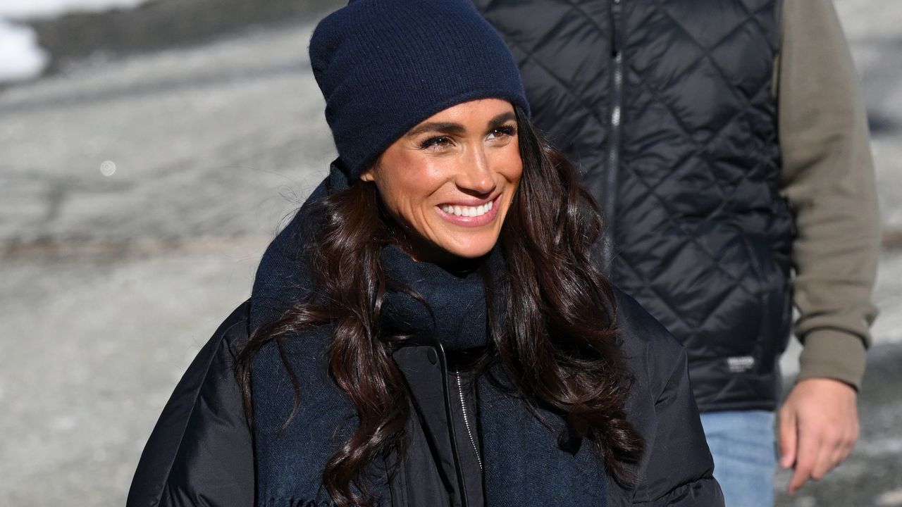 Meghan Markle smiles in Whistler, Canada.