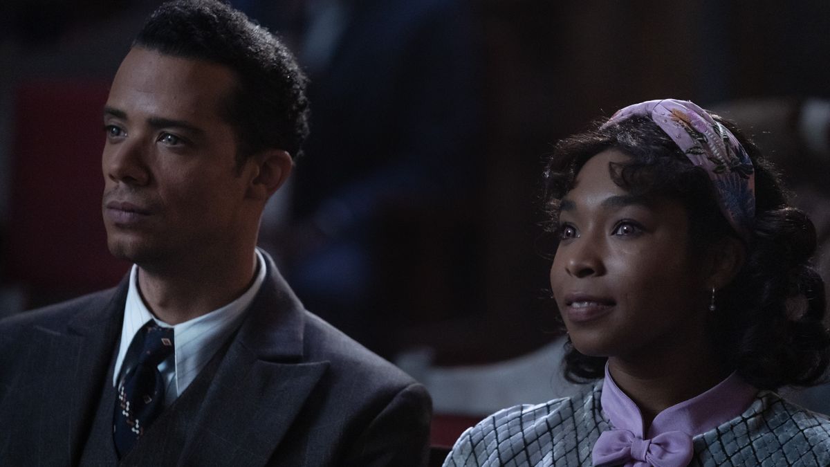 Jacob Anderson, Delainey Hayles and Assad Zaman in Interview with the Vampire season 2