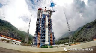 The Long March 2C at Xichang Satellite Launch Center.