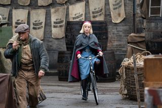Call the Midwife Trixie on a bike