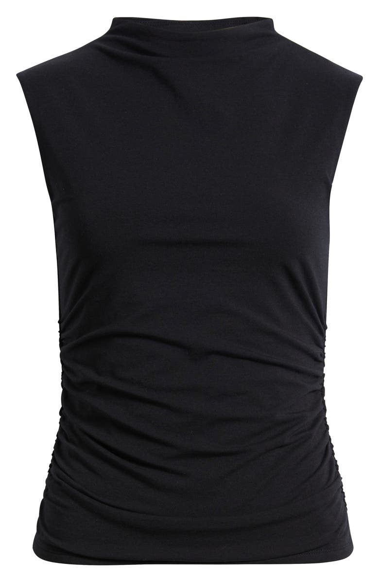 Ruched Mock Neck Tank