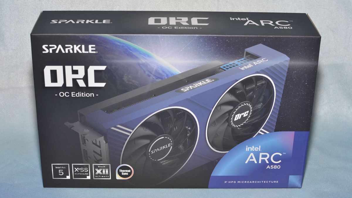 Intel Arc A580 photos and unboxing