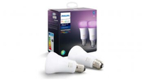 Philips Hue White and Colour Smart Bulb Twin Pack