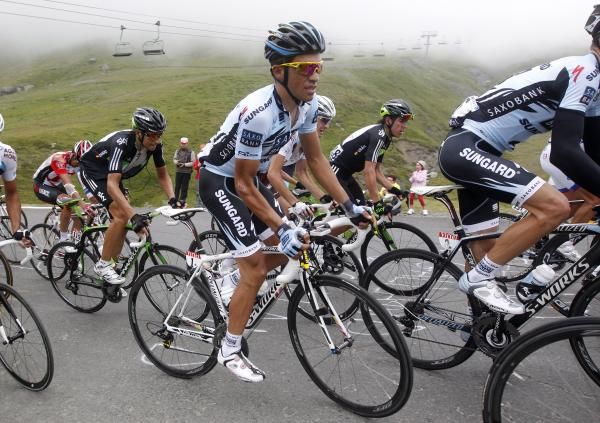Contador never look comfortable