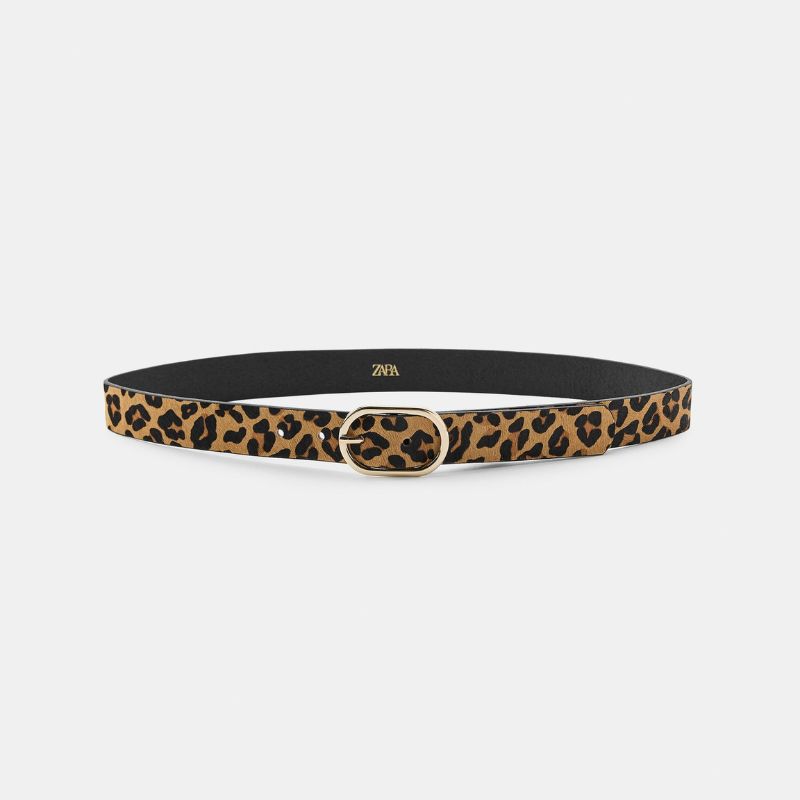 Zara leopard print belt cut out 