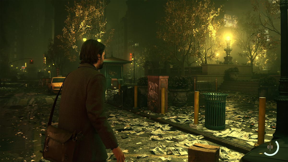 Screenshots of Alan in Alan Wake 2