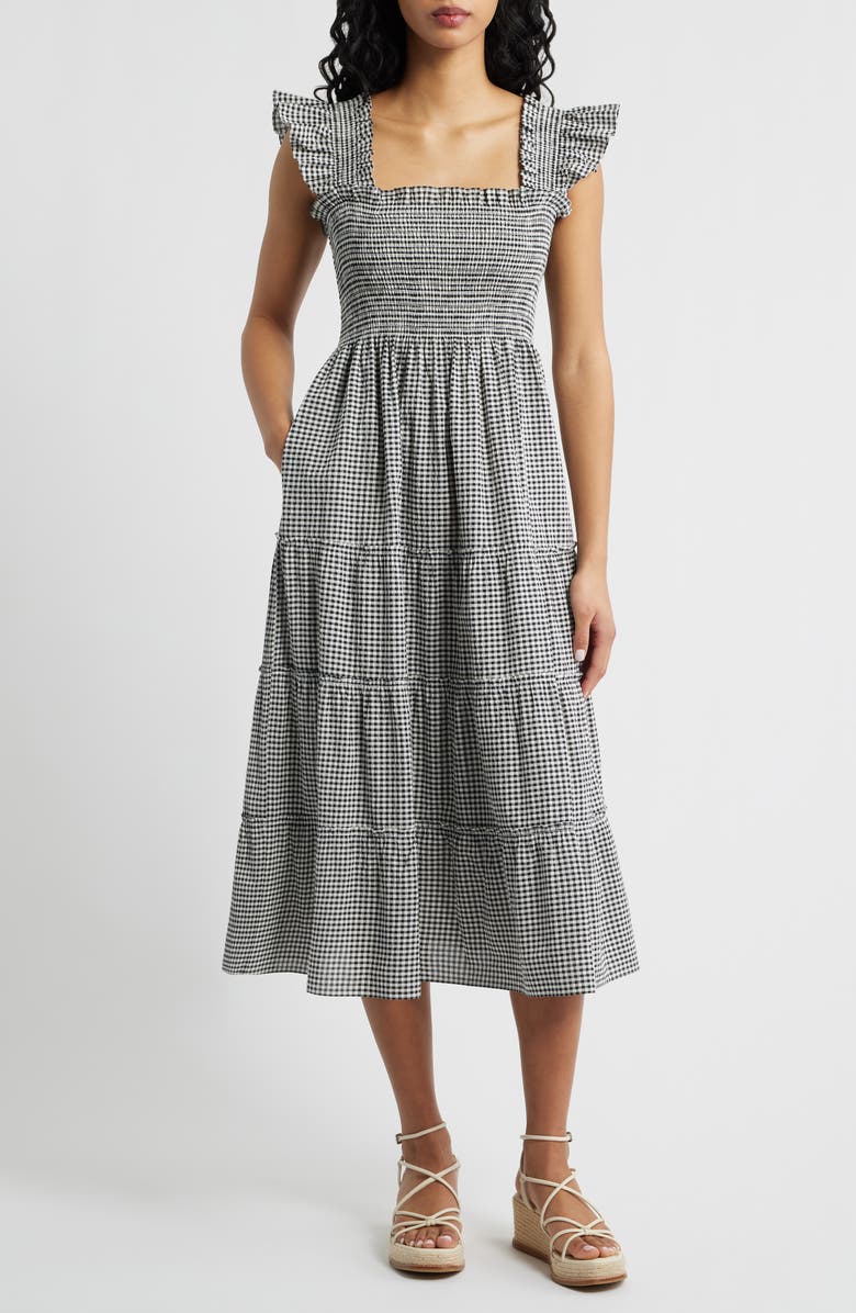 The Ellie Gingham Nap Midi Dress