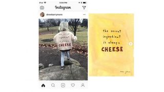 Drew Barrymore's Instagram post