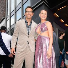 new york, ny august 03 blake lively and ryan reynolds are seen in midtown on august 3, 2021 in new york city photo by raymond hallgc images