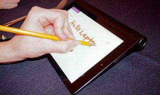 Lenovo Tablet Lets You Write on Screen With Real Pencils, Pens