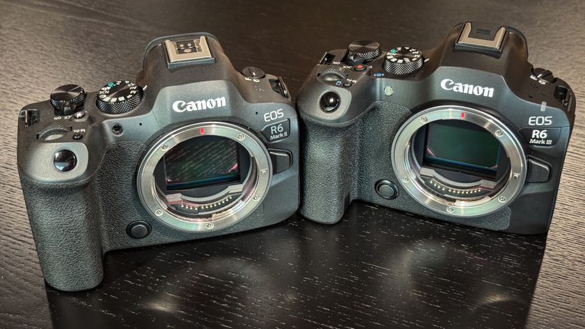 Canon EOS R6 Mark III next to the Canon EOS R6 Mark II