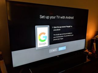 Android TV set up with phone