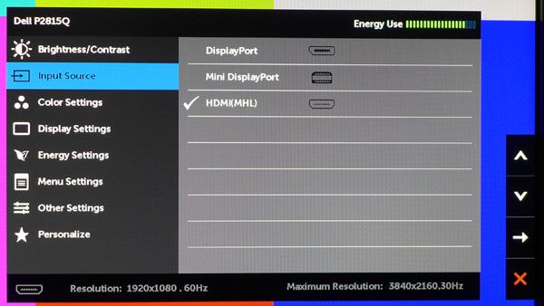 Dell P2815Q OSD Setup And Calibration