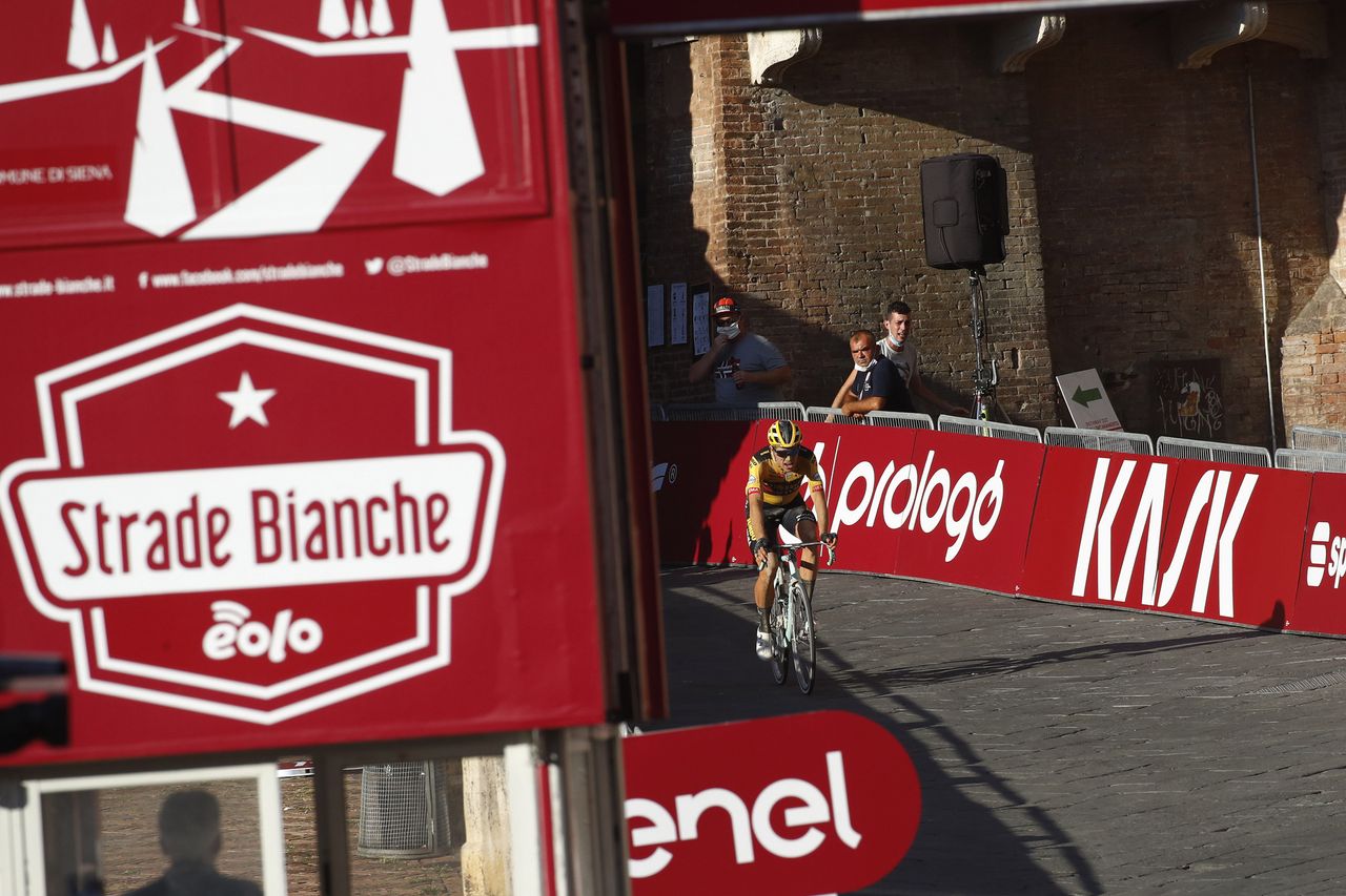 Strade Bianche 2020 - 14th Edition - Siena - Siena 184 km - 01/08/2020 - Wout Van Aert (BEL - Team Jumbo - Visma) - photo Luca Bettini/BettiniPhoto&Acirc;&copy;2020