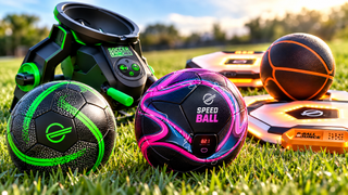 Strikesphere toys on Amanda Caswell's lawn - brighteness enhanced with Gemini