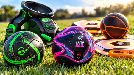 Strikesphere toys on Amanda Caswell's lawn - brighteness enhanced with Gemini