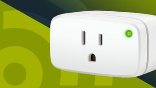 Eve Energy Smart Plug against the green TechRadar background