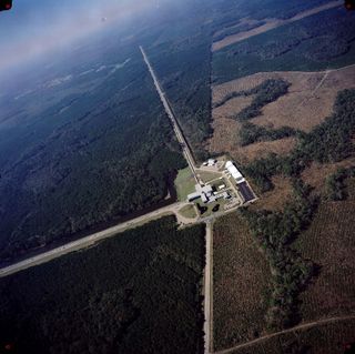 Aerial View of LIGO Livingston Laboratory 