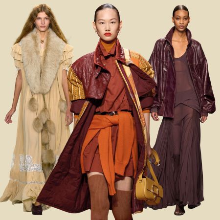 A collage of models from the AW25 catwalks.