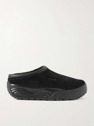 NIKE ACG Rufus leather-trimmed suede slip-on sneakers