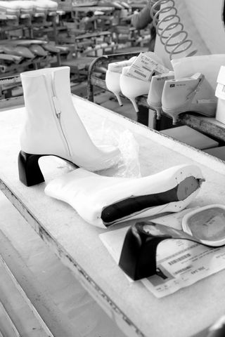 Manu Atelier’s Chae boot in various stages of production