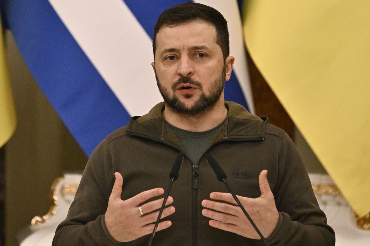 Ukrainian President Volodymyr Zelensky. 