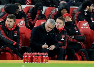 Jose Mourinho's last match in charge of Manchester United came in a 3-1 loss at Liverpool
