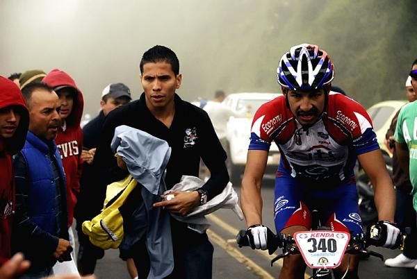 Luis Mejia raced stage 3 after being disqualified for stage 2 minutes before the start of stage 3