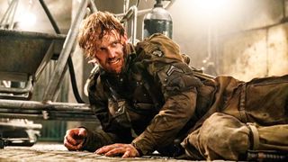 Wyatt Russell as Corporal Ford in "Overlord" movie (2018)