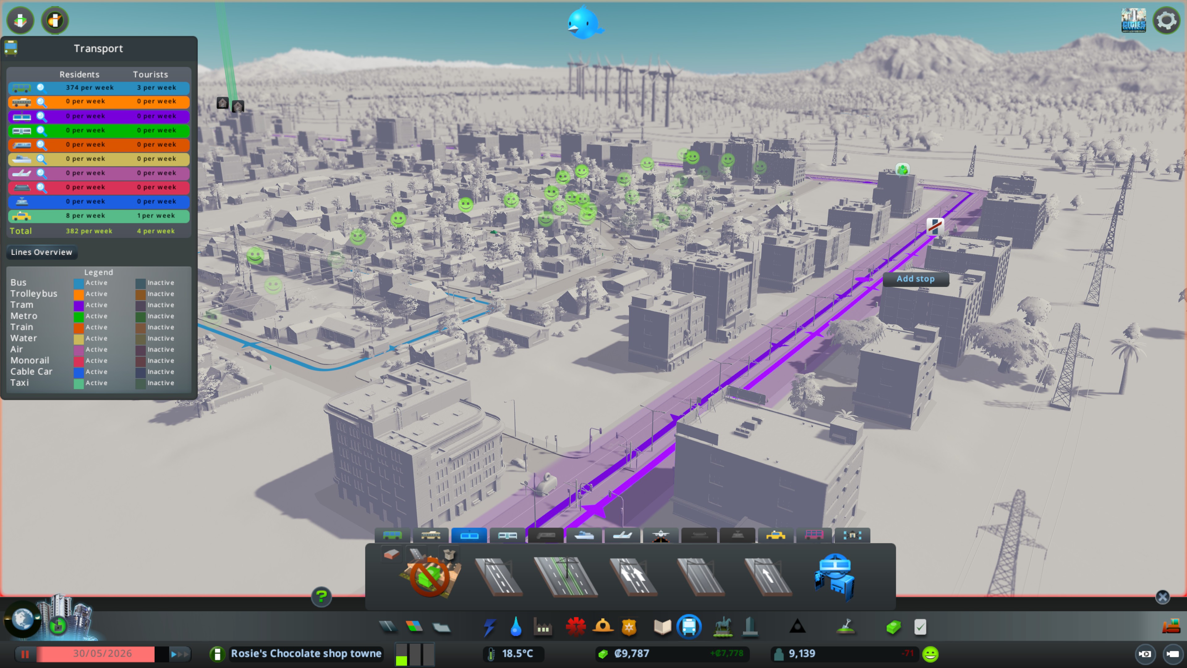 planning view in cities skylines